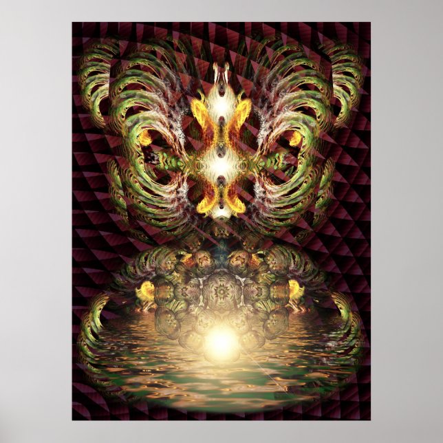 Fractapond Psychedelic Visions Poster (Framsidan)