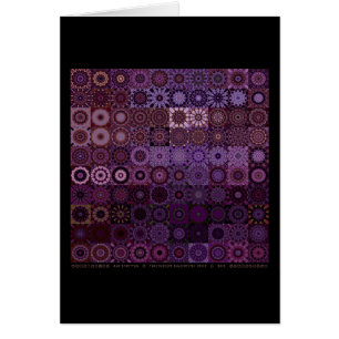Fractascope Kaleidestry 10x10 Hälsningskort