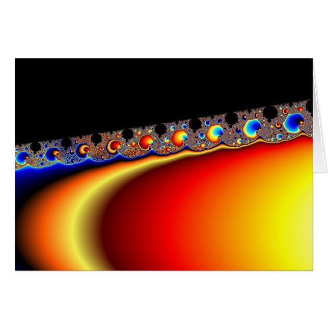 Fractasian Ringar - Fractal Hälsningskort (Framsidan Horizontal)