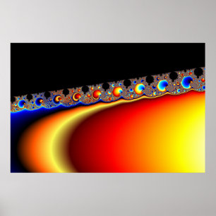 Fractasian Ringar - Fractal Poster