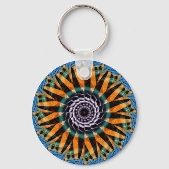 Fractidelic 017 Keychain Nyckelring (Framsida)