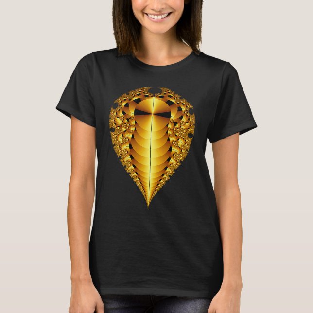 Fractimage Mathematics as Mandelbrot Fractal T Shirt (Framsida)