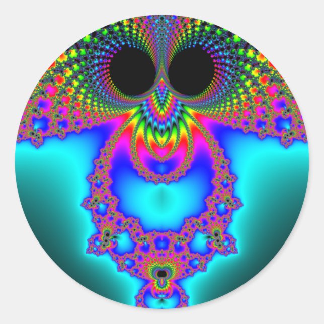 Fractowl Runt Klistermärke (Framsida)