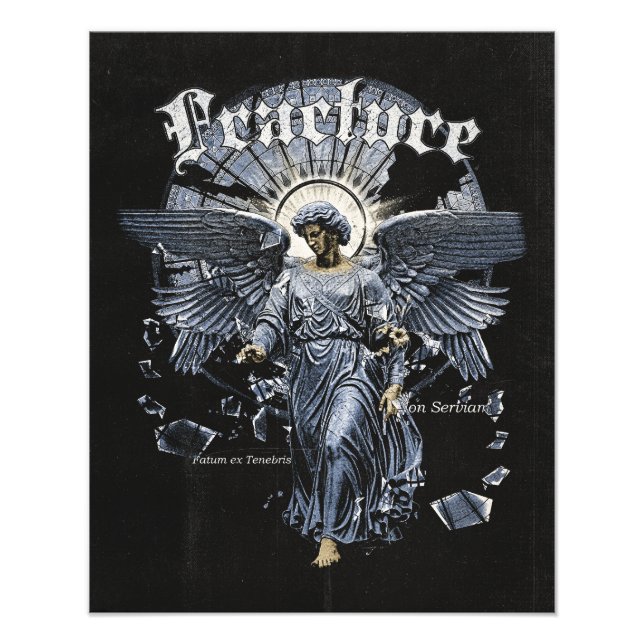 Fracture - Gothic Streetwear Design Fototryck (Framsidan)