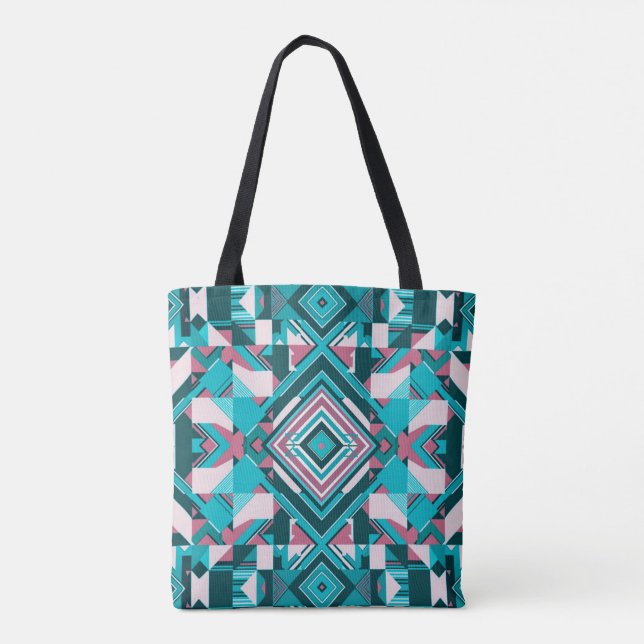 Fractured Harmony Tote Bag Tygkasse (Baksida)