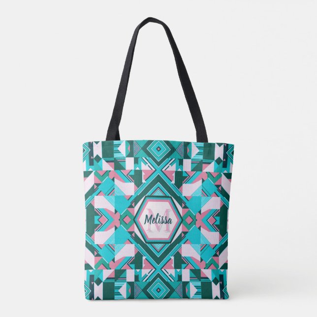 Fractured Harmony Tote Bag Tygkasse (Baksida)