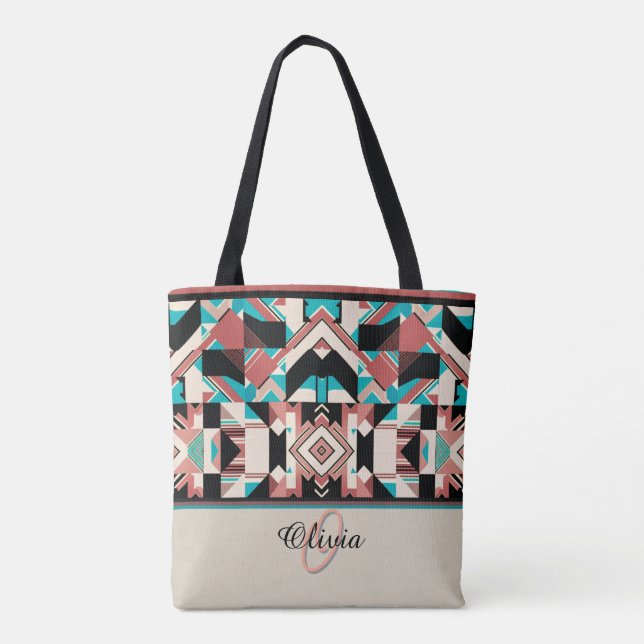 Fractured Harmony Tote Tygkasse (Baksida)