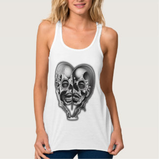 "Fractured Reflections of Love" Linne Med Racerback