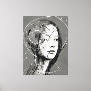 Fractured Woman Canvastryck