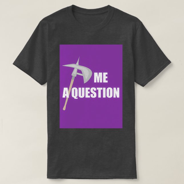 Fråga 2 Lila T Shirt (Design framsida)