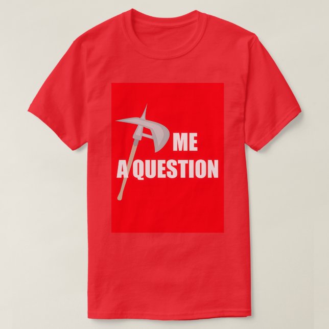 Fråga 2 röd t shirt (Design framsida)