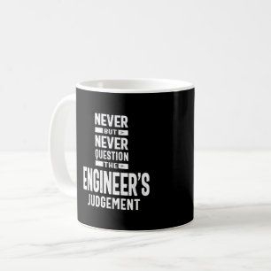Fråga aldrig Ingenjör-domen Kaffemugg