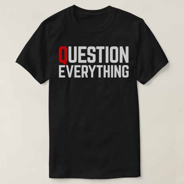 Fråga allt klassiskt TShirt T Shirt (Design framsida)
