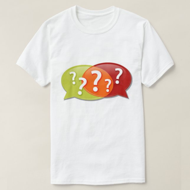 Fråga allt t shirt (Design framsida)