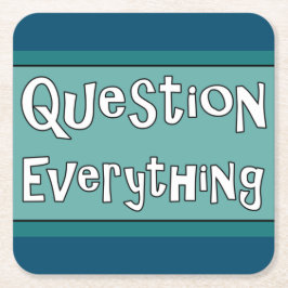 Fråga allt underlägg papper kvadrat