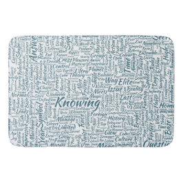 Fråga Apprendre Nuage MotssTexte Motif-meddelande Badrumsmatta