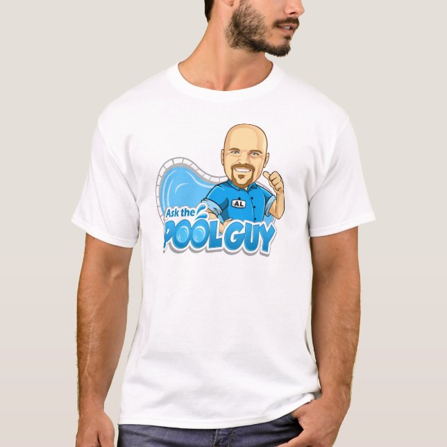 Fråga bassänggrabben t shirt (Framsida)