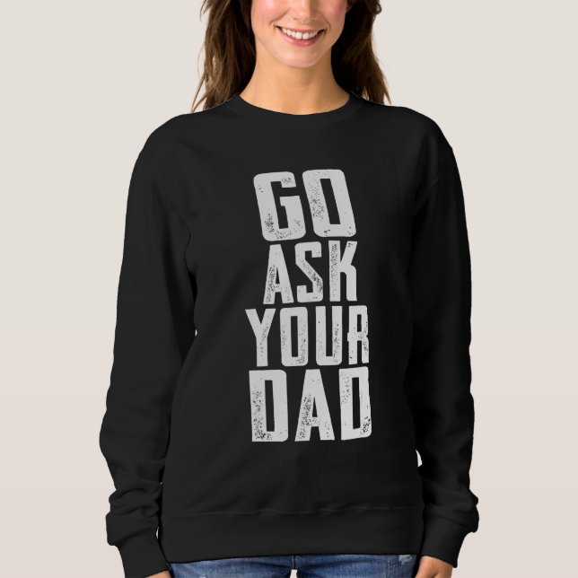 Fråga din Pappa-Pappa-barnmorskdotter Far Da T Shirt (Framsida)