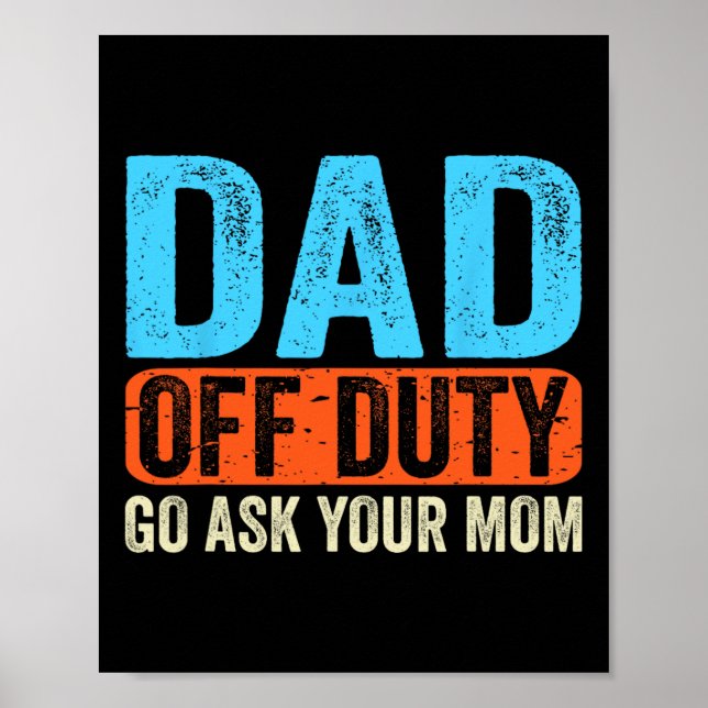 Fråga dina Mamma Manar-föräldrar Fars dag F Poster (Framsidan)