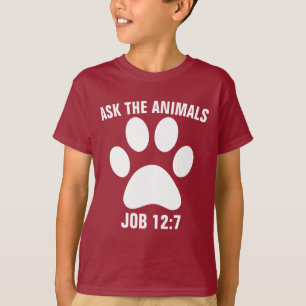 FRÅGA DJUR Christian KIDS Cat T-Shirts
