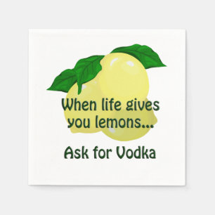Fråga efter Vodka Napkin Pappersservett