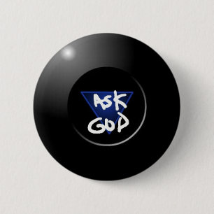 Fråga guden som magi 8Ball knäppas Knapp