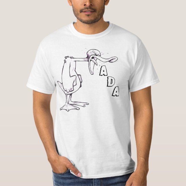 Fråga honom, om han vet om ankan tee shirt (Framsida)