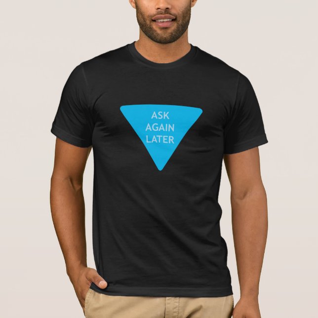 Fråga igen mer sistnämnd tee shirt (Framsida)