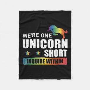 Fråga inom företaget Polyamory Unicorn Hunting A Fleecefilt