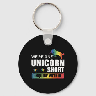 Fråga inom företaget Polyamory Unicorn Hunting A Nyckelring