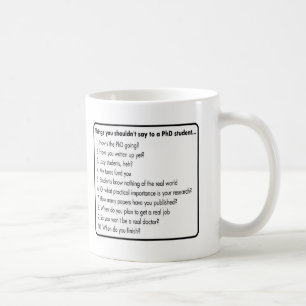 Fråga inte en PhD Kaffemugg