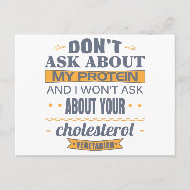 Fråga inte om mitt protein vykort (Framsida)