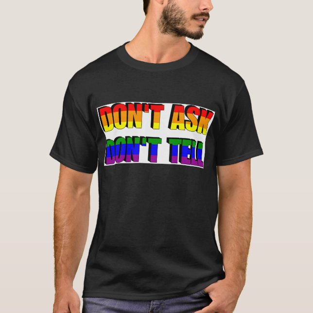 Fråga inte, säg inte t-shirt (Framsida)