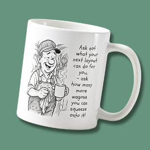 Fråga inte vad din nästa - Tåg-drivrutin visdom Kaffemugg