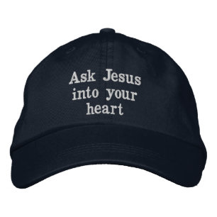 Fråga Jesus Broderad Keps