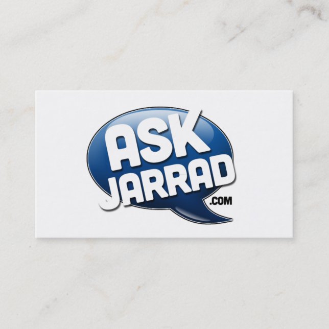 Fråga kortet för Jarrad Promoaffärer Visitkort (Framsida)