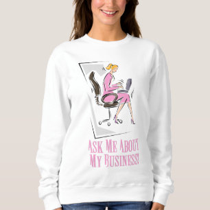 Fråga kvinnornas vanliga sötskjorta tee shirt