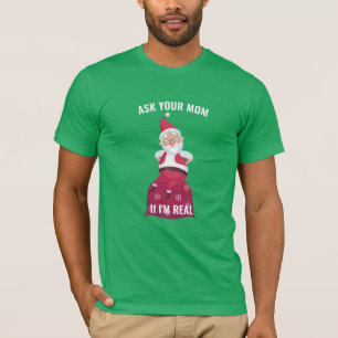 Fråga Mamma om jag är riktigt T-Shirt-vänlig jul T Shirt