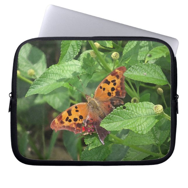 Fråga Mark Butterfly från Bärbar Lantana-dator Laptop Sleeve (Framsidan)