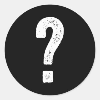 Fråga Mark Gissa vem Runt Klistermärke