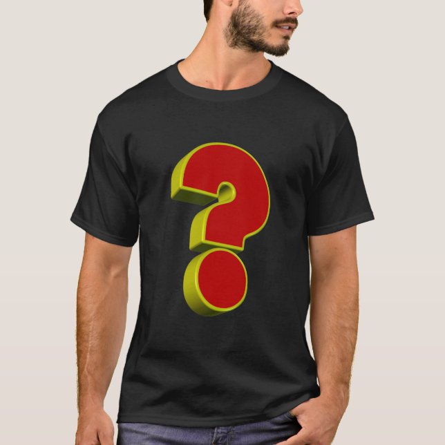 Fråga Mark T-Shirt 3D (Framsida)