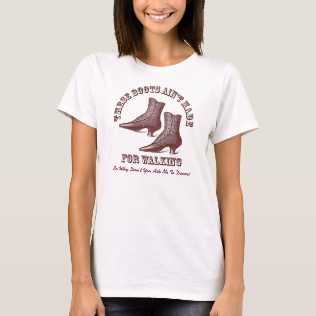 Fråga mig att dansa - balsalen, westernt land tee (Framsida)