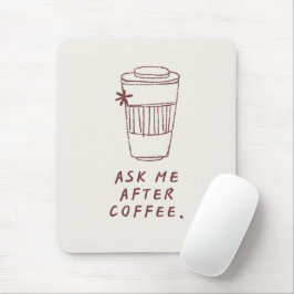 'Fråga mig efter kaffe' Roligt present till kolleg Musmatta