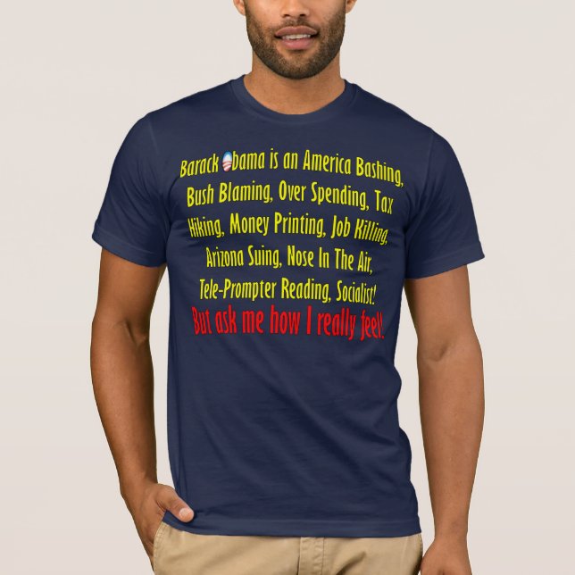Fråga mig hur känselförnimmelsen för I egentligen T Shirt (Framsida)