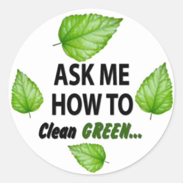 Fråga mig hur runt klistermärke (Framsida)