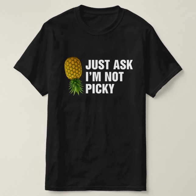Fråga mig inte, bara t shirt (Design framsida)
