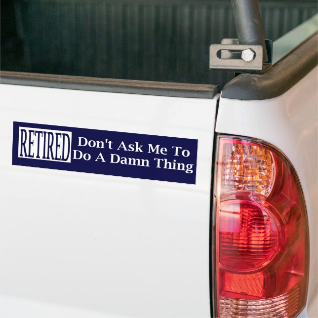 Fråga mig inte "Bumper Sticker" Bildekal (På lastbil)