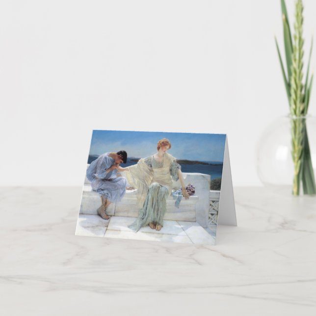 Fråga mig inte mer av Alma Tadema Bröllop Tack Kort (Framsida)