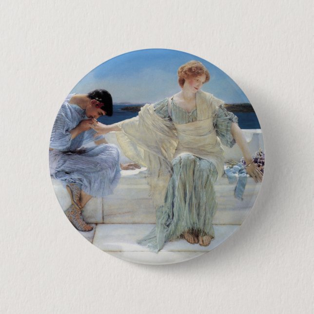 Fråga mig inte mer av Sir Lawrence Alma Tadema Knapp (Framsida)