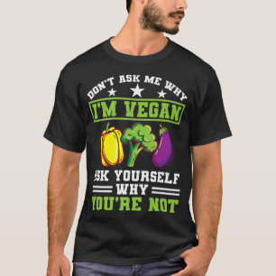 Fråga mig inte varför jag Vegan Protein Vegetarian T Shirt